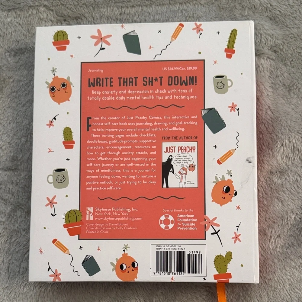 Creative Mental Health Workbook - White and Orange